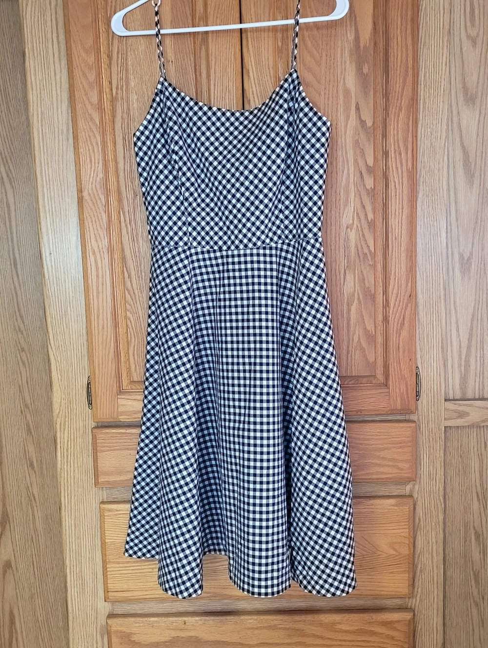 Polo Ralph Lauren Black And White Gingham Dress, Size 8